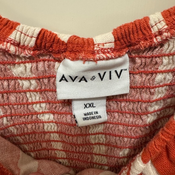 Ava & Viv women’s ruffle maxi empire waist dress XXL - like new, only work once - Picture 3 of 3